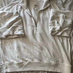 Aerie Quarter Zip Bow Sweatshirt